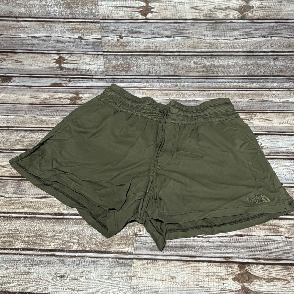 The North Face Shorts Womens Small Green Aphrodite 2.0 Hiking Outdoor Drawstring